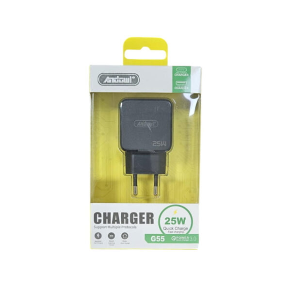 Andowl Φορτιστής 25W με Γρήγορη Φόρτιση G55 - Charger with Fast Charging