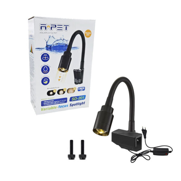 Φωτιστικό Ενυδρείου Led με Ρυθμιζόμενο Φως SD-201 - LED Aquarium Light